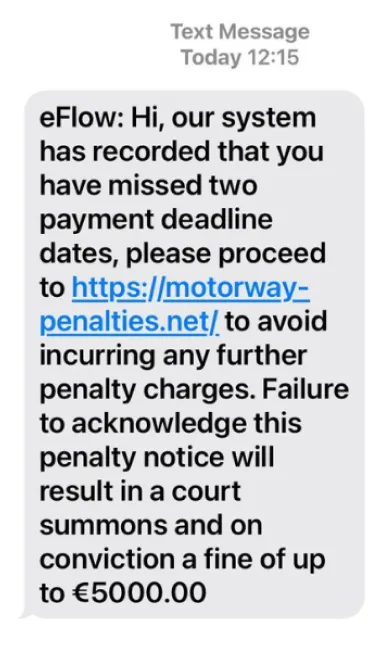 Scam example 
